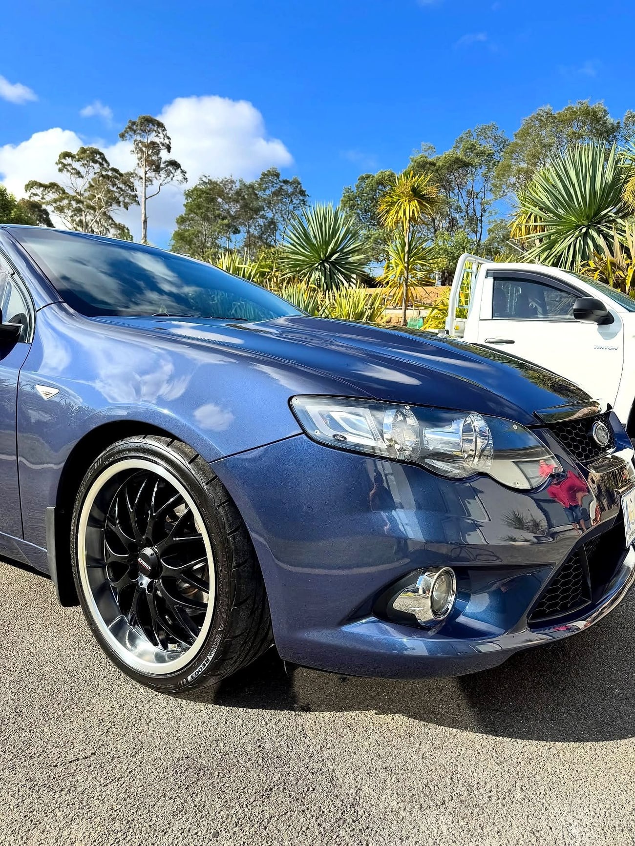 A grey Ford sedan detailed in Adelaide