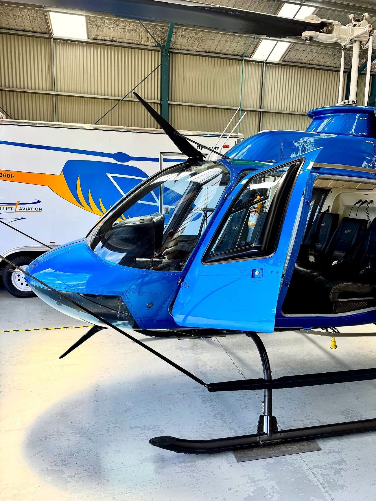 A helicopter detailed by The Driveway Detailer